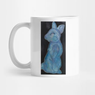 Watercolour rabbit with gold and silver accents Mug